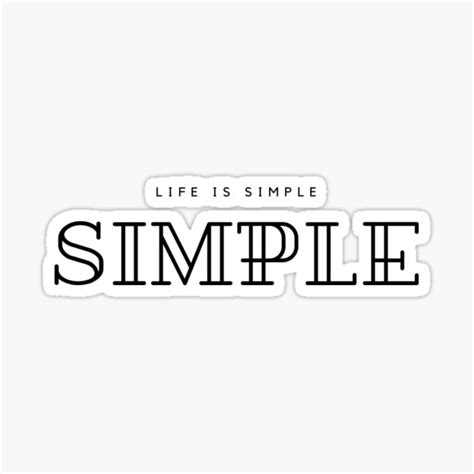 life is simple amzing design new sticker for sale by metasurface redbubble