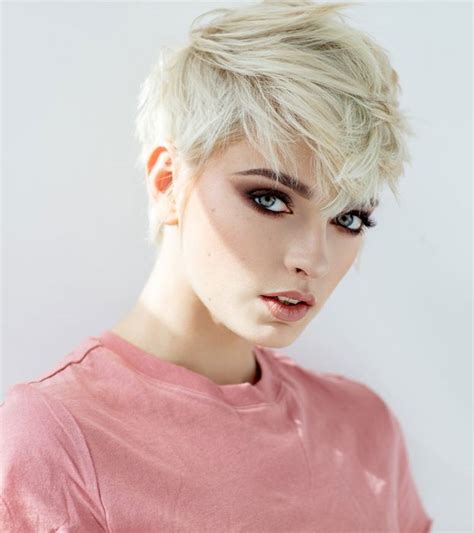 Long layered haircuts for round faces; CRMla: Chubby Face Androgynous Pixie Cut For Round Face