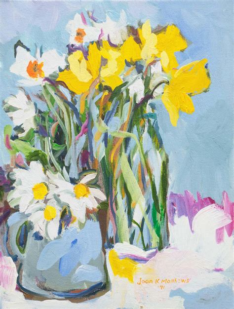 Joan Matthews Still Life Of Daffodils For Sale At 1stdibs