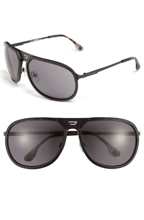 Diesel Sunglasses In Black For Men Lyst