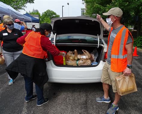 Catholic Charities Operation Food Search Hold Distribution Event