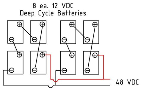 48v Battery Configuration Wiring Draw And Schematic