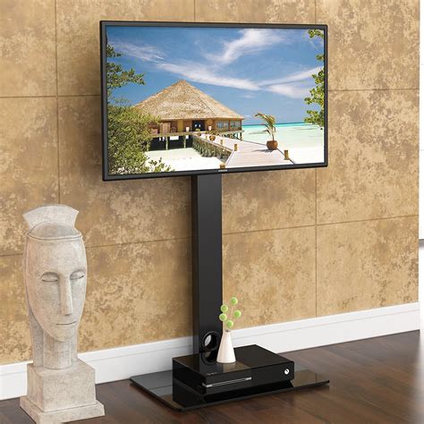 Fitueyes Floor Tv Stand With Swivel Mount For 32 To 55 Inch Tvs