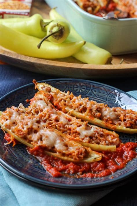 stuffed banana peppers recipe by blackberry babe