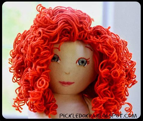 Creating Curls In Yarn For Diy Doll Hair Make Diy Doll Hair Doll