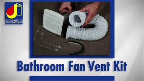 Here's the process of venting a bathroom exhaust fan through the wall. Dundas Jafine - Installation: Bathroom Fan Vent Kit - YouTube
