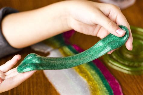 Glitter Slime Recipe Whether You Make Rainbow Glitter Slime Or Your