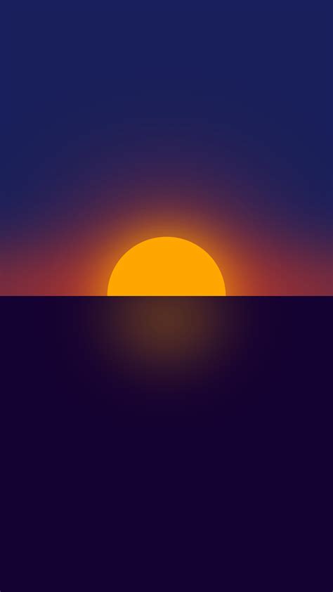 1080x1920 1080x1920 Sunset Minimalism Minimalist Artist Artwork