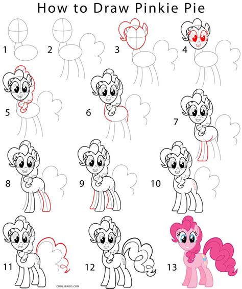 How To Draw Pinkie Pie Step By Step Pictures Cool2bkids