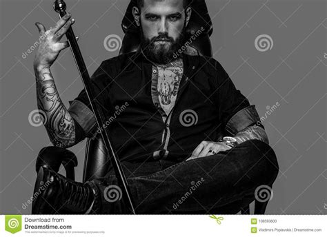 Gangster Holding Cane Stock Photo Image Of Beautiful 108593600