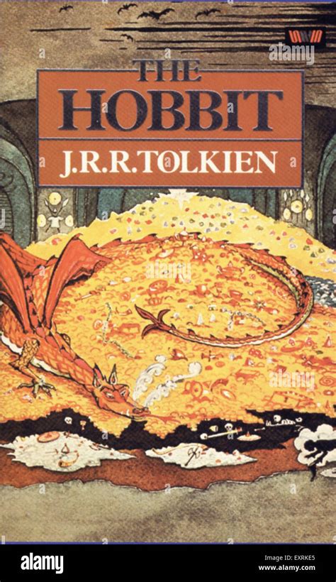 1980s Uk The Hobbit By Jrr Tolkien Book Cover Stock Photo Alamy