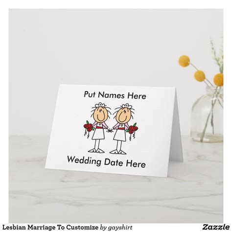 lesbian marriage to customize invitation zazzle fun wedding invitations custom invitations