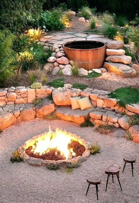 Building a backyard fire pit. Firepit. Tank pool. No grass. On a slope. LET'S DO THIS # ...