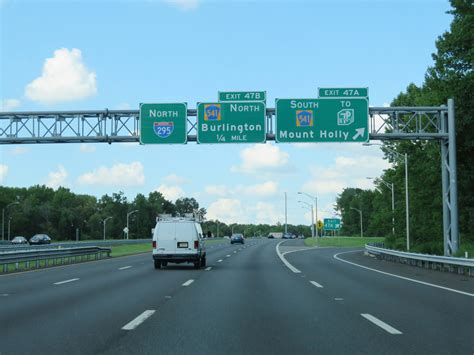 New Jersey Interstate 295 Northbound Cross Country Roads