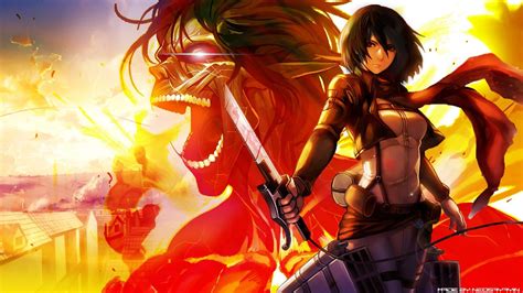 Attack On Titan Anime Mikasa Wallpapers Wallpaper Cave