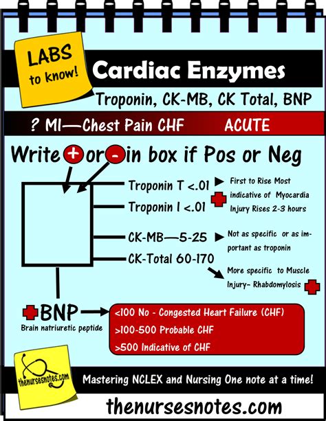 Cardiac Enzymes Fishbone Cheat Sheet Mnemonic Nursing Student This Is A