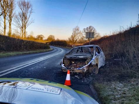 Appeal After Burnt Out Car Abandoned On Roadside Express And Star