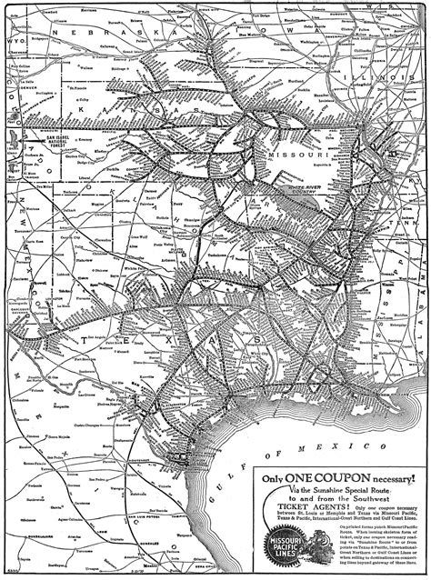 34 Missouri Pacific Railroad Map Maps Database Source