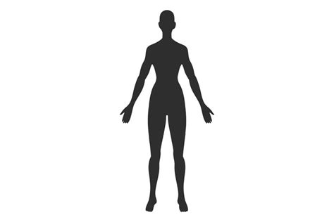 Black Female Body Silhouette Woman Figure Symbol
