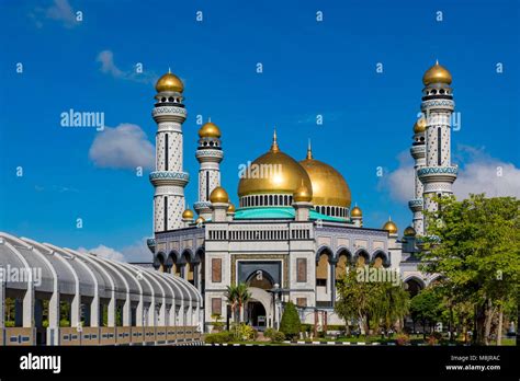 Brunei Darussalam Bandar Seri Begawan March Jame Asr Hassanil Bolkiah Mosque One Of