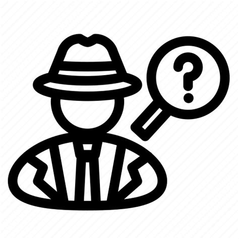 Detective Investigator Job Magnify Occupation Icon