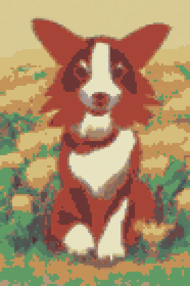 I Used Midjourney To Make The Initial Image And Made A Cute  Of A Border Collie