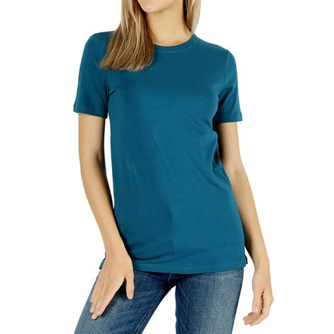 Zenana Women And Plus Cotton Crew Neck Short Sleeve Relaxed Fit Basic