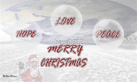 Merry Christmas Love Hope Peace Canvas Prints By Haya1812 Redbubble