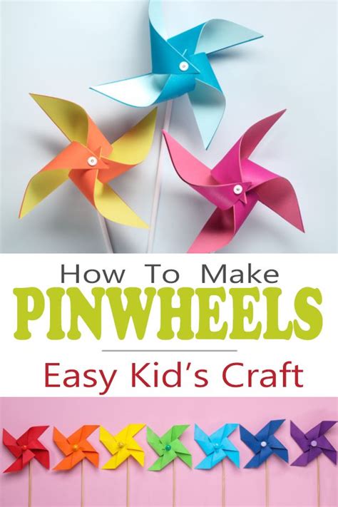 Pinwheel Craft For Kids Drapes Dining Room