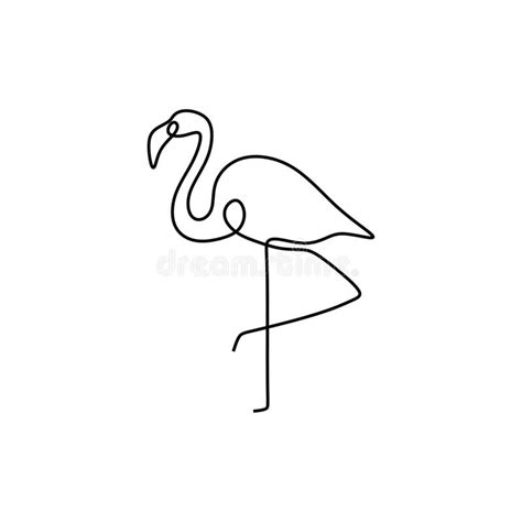 Simple line drawings continuous line drawing one line animals art animal art animal line drawings wire art line tattoos flamingo wall decor. Flamingo Line Icon Concept. Flamingo Vector Linear ...