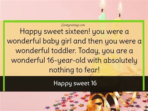 20 Happy Sweet 16 Quotes And Wishes Events Greetings