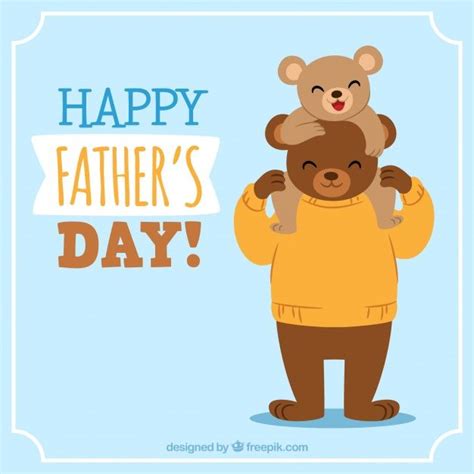 Download Fathers Day Background With Cute Bears For Free Fathers Day
