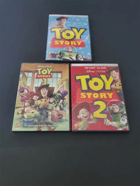 Toy Story 1 2 And 3 Dvd Lot 3 Movie Collection Tested 599 Picclick