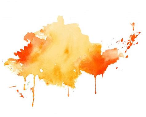 Download Yellow And Orange Watercolor Splash Texture Background For 