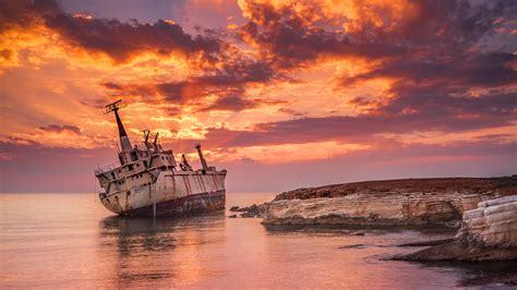 Wrecked Ship 4k Hd Others 4k Wallpapers Images Backgrounds Photos