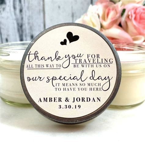 Thank You Wedding Favors Thank You Favors Wedding Thank Etsy Rustic