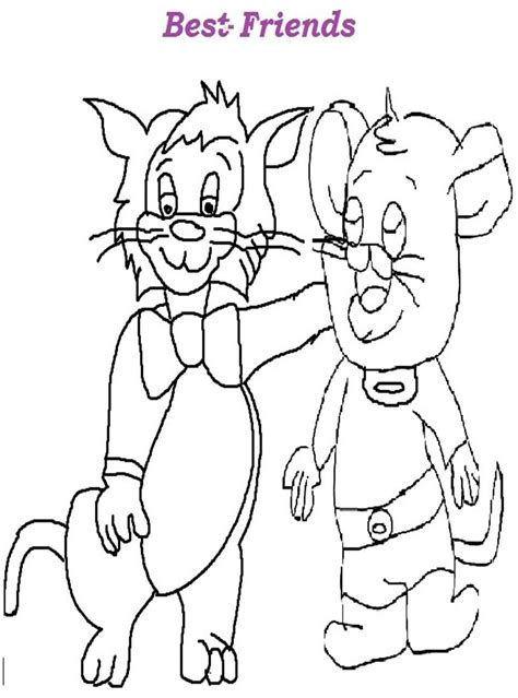 friendship day printable coloring page  kids