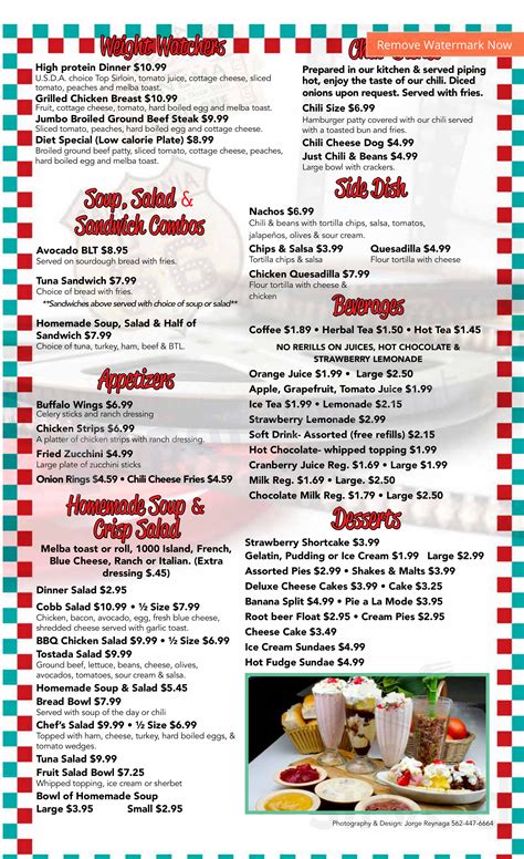 Jenny's Family Restaurant menus in Perris, California, United States