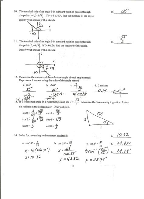 Printable in convenient pdf format. Precalculus Trig Day 2 Exact Values Worksheet Answers | db-excel.com