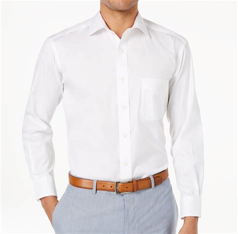 club-room-mens-dress-shirt-white-size-20-big-chest-pocket-regular-fit