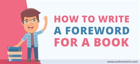 How To Write A Foreword For A Book Authorstech