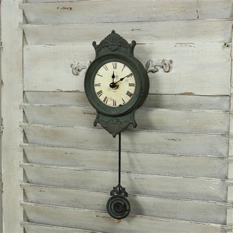 Grey Pendulum Wall Clock Melody Maison