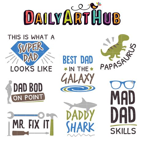 Awesome Dads Quotes Clip Art Set Daily Art Hub Free Clip Art Everyday
