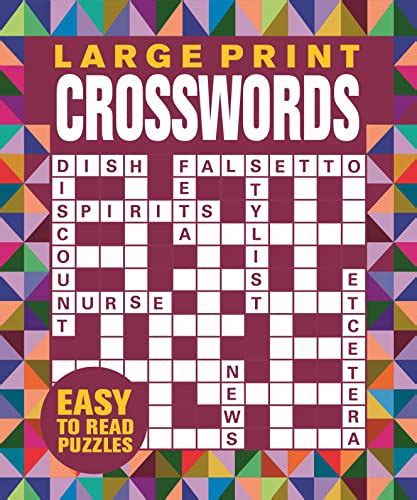 Large Print Crosswords Jumbo Puzzles Jumbo Flexi Puzzles By Eric