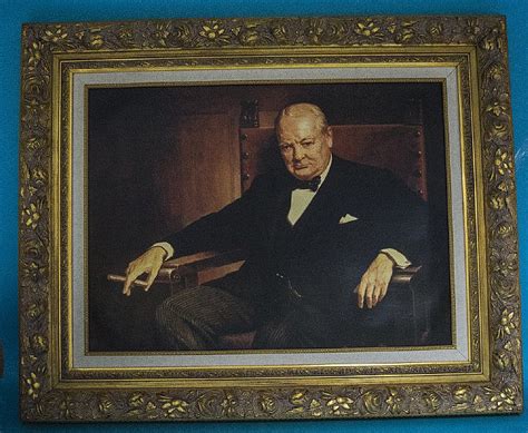Sir Winston Churchill Art Print By Artist Arthur Pan Painted