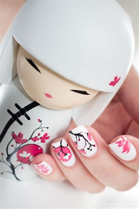 65 Japanese Nail Art Designs Cuded Japanese Nail Art White Nail