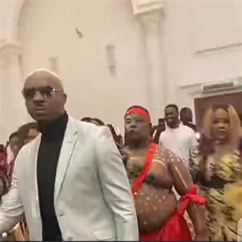 Pretty Mike Arrives A Wedding With A Native Doctor Pictures Video Celebrities Nigeria