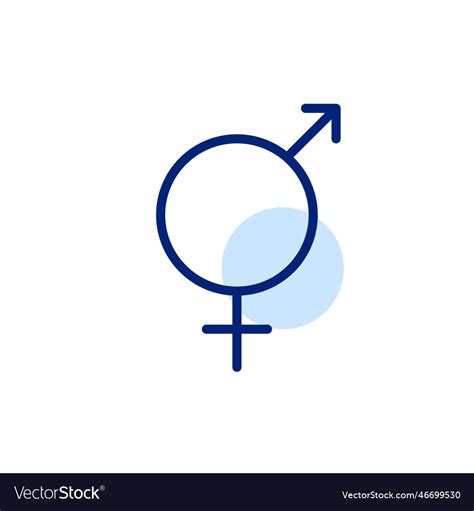 Intersex Person Symbol Visual Gender Royalty Free Vector