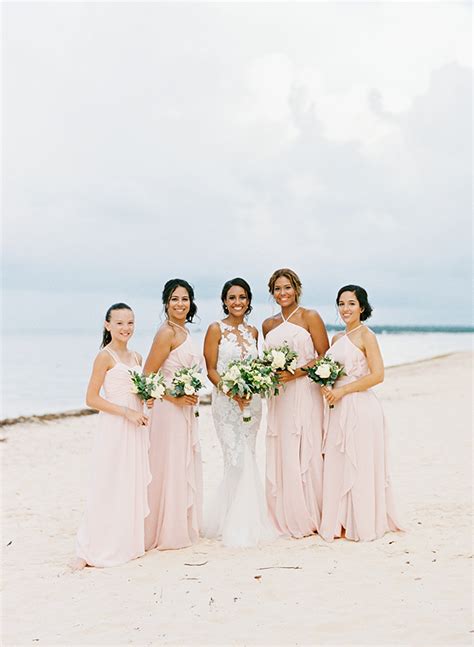 Pretty Pink And Gold Beach Wedding In Punta Cana Inspired By This