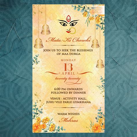 Shadi card, wedding card design, invitation card , invitation card design wedding card designs with price , marriage card , wedding invitations wedding invitation card design , wedding card design online , invitation card maker , marriage invitation , , save the date , wedding favors , marriage card design , wedding card sample , online marriage invitation , latest wedding invitation cards Mata ki Chowki Invite for a Indian Wedding in 2020 ...